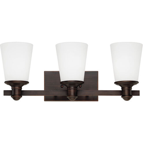 Cimmaron 3 Light 20 inch Rubbed Bronze Vanity Light Wall Light